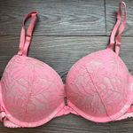 Victoria's Secret Victoria Secret Very Sexy light Pink/ Coral Push up Bra Size 32C Photo 0