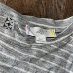 Glitz  Gray and White Striped Tee Photo 2