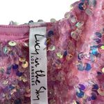 Lucy in the Sky Iridescent Sequin Bodycon Dress in Pink Size XS Party Concert Photo 4