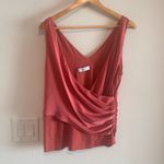 Bailey44 Bailey‎ 44 Sleeveless Satin Blouse in Burnt Orange Sz L Photo 2