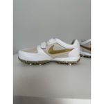 Nike ‎ 314904-171 SP Women's White/Gold Soft Spikes Golf Sneakers Shoes Size 8.5 Photo 5