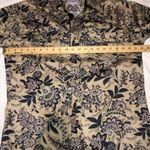 Womens size M Western Shirt Rodeo Snap Front Beige Floral Print Cowgirl Unisex Size M Photo 4