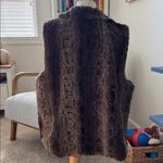 Betsey Johnson Betsy Johnson Brown Faux Fur Vest Photo 3