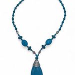 Turquoise Pendant Necklace Silver Photo 0