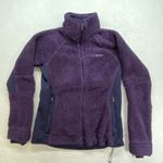 Columbia  Jacket Womens Large Purple Fleece‎ Zip Coat Outdoors some sleeve wear Photo 0