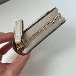 MCM NWOT  Embroidered Monogram Leather Zip Around Wallet in Oatmeal Cream Photo 5