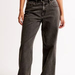 Abercrombie & Fitch  Black Curve Love The Baggy Low Rise Jeans Photo 0