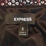 EXPRESS strapless metallic bodycon party dress with side ruching small Eras Tour Photo 6