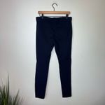 Betabrand Straight-Leg Two-Pocket Dress Pant Yoga Pants Navy Size Medium Long Photo 6