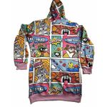 Members Only  Looney Tunes Comic Graphic Hoodie Dress Mini All Over Print Medium Photo 2