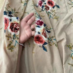 🆕Floral Splicing Open Back Slit Maxi Dress M🆕 Size M Photo 7