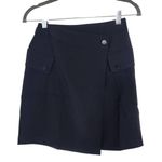 Bishop and Young Black Cargo Mini Wrap Skirt NWT Size XS Mini Black Military Skirt Photo 0