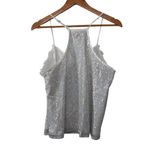Andree by Unit Andrée By Unit Silver Sequin Lace Lined Cami Size S Photo 4