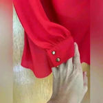 Amanda Uprichard Wrap Detail Bishop Sleeve Blouse L Photo 2