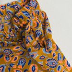 Aerie High Waist Women's Shorts in Orange and Blue Photo 2