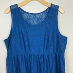 Lane Bryant ‎ Dress 24 Lace Fit & Flare Blue Teal Sleeveless A-Line Plus Photo 1