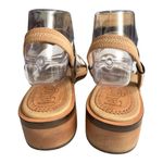 Latigo ANTHROPOLOGIE slip on heeled strappy leather sandal 8M Photo 9