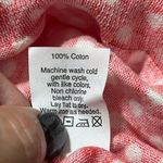 J. Crew Factory size XXS light weight cotton sweater coral with white polka dots Photo 4