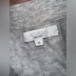 Adam Lippes  V Neck Heather Grey Bamboo Cashmere Blend Pullover Sweater EUC Sz‎ S Photo 5