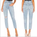 AGOLDE Jamie High Rise Distressed Jeans Shakedown Wash Denim Button Fly Size 26 Photo 1