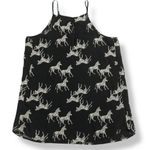 Old Navy Tank Top Zebra Print Sleeveless Blouse Spaghetti Straps Keyhole Size XS Photo 2