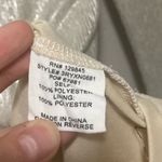 Bailey blue  Silver Metallic Long Sleeve Open Back Mini Dress Size Medium Photo 4