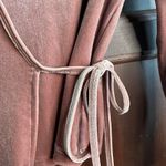 Madewell | Warm Ash Velvet Ballet Wrap Top Taupe Velvet | Size Extra Small Photo 6