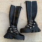 La Moda chunky black goth boots sz 8 Photo 1