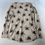 Torrid  Plus 1X Super Soft Henley Long Sleeve Tee Waffle Knit V-Neck Floral Top Photo 10