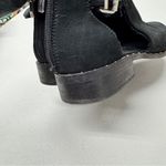 Steven Steve Madden Black Suede Leather Ankle Boots Studded Womens 11 Moto Goth Photo 7