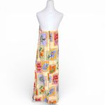 Paper Heart Paper Hearts Strapless Maxi Dress Stamps Summertime Vacation Santorini Italy XL Photo 4