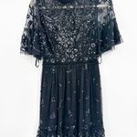 Mac Duggal  9143 Black Embellished High Neck Beaded Mini Dress 2 NWT Photo 1