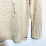 PINK - Victoria's Secret PINK Victoria’s Secret Tan Lace-up Front Knit Oversized Sweater Photo 3