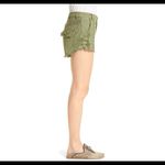 Free People  Bohemian Denim Shorts Buttons fly crochet green SIZE 0 NWOT Photo 8