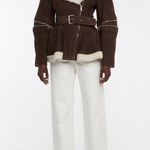 Alexander McQueen NWT White Straight Leg Denim Jeans Sz 28 Photo 3