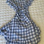 Rails  Brigette Periwinkle Gingham Wrap mini Dress Photo 11