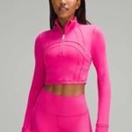 Lululemon Define Cropped Half Zip, Sonic Pink, Size 6 Photo 0