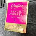 Candie's NWT  Gray Slimming Pencil Skirt City Fit Size 1 Photo 5