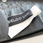 Belgo Lux Size Large Black Faux Leather Silver Gold Studded Belt Photo 1