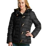 Ruff Hewn New! Women's Toggle Closure Hooded Black Puffer Jacket Coat Medium Photo 0