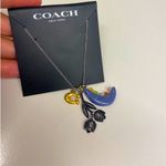 Coach  Jet Flower Charm Necklace #C7190 Photo 5