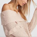 EXPRESS ✨Pink Oversized Ruffle Cowl Neck Sweater✨ Photo 2