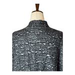 Eileen Fisher  Sweater Women 1X Black Gray Textured Knit Open Front Cardigan Photo 5