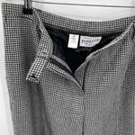 Pendleton Vintage  Pants Womens 16 Black White Houndstooth Wool High Waist Lined Photo 5