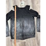 Pam & Gela Cold Shoulder Long Sleeve Top Gray Metallic Detail - Women's Photo 6