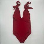 MEI L’ANGE Swimsuit One Piece Red Eve Bow Tie Swim Beach NWT Extra Large Size XL Photo 3