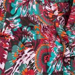 The Pioneer Woman Women’s Shirt Blouse Micro Ruffle Floral Tiered Tunic Size XL Green Photo 9