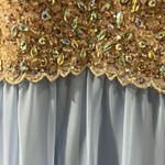 Prom Girl Blue and Rhinestone dress Size 7/8 Photo 4