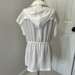 Alice + Olivia  Tate White Hooded Cargo Jacket Photo 3