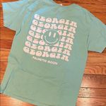 Palmetto Moon Women's Short Sleeve Tee - Aqua Print Photo 0